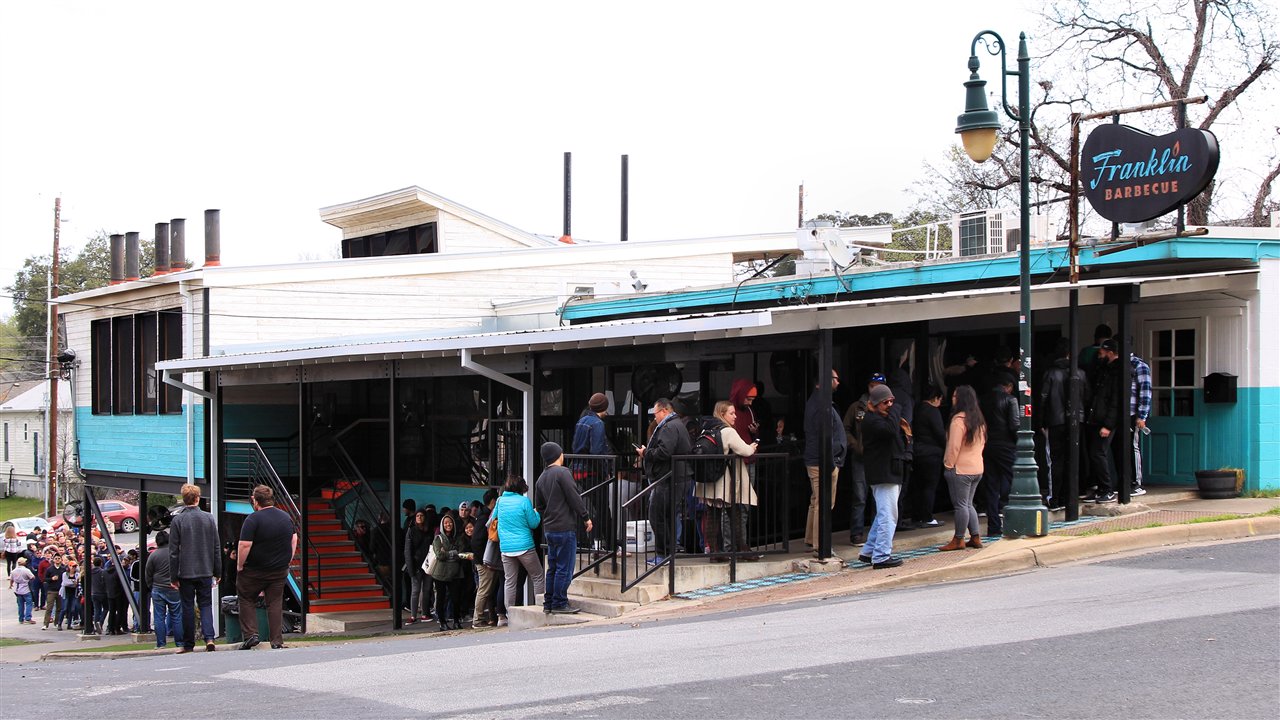 The line at Franklin Barbecue — Austin