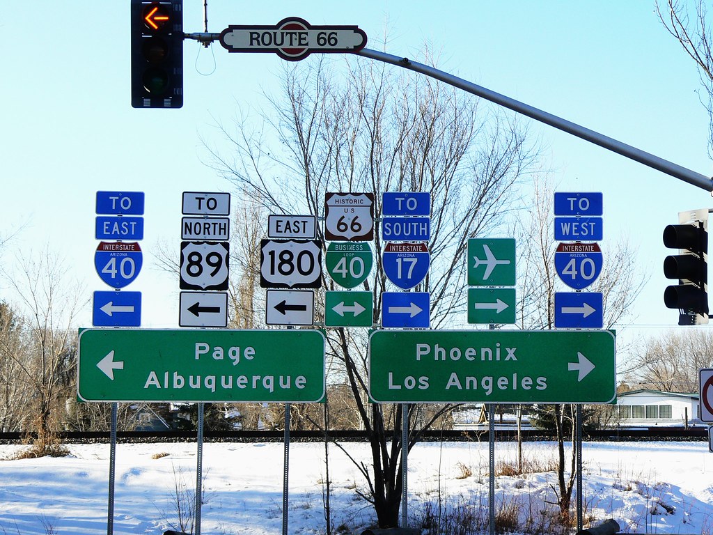 Route 66 junction — Grand Canyon & Flagstaff