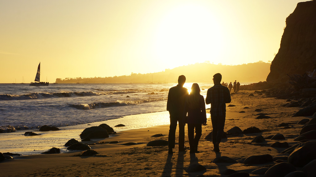 Butterfly Beach at sunset — Santa Barbara