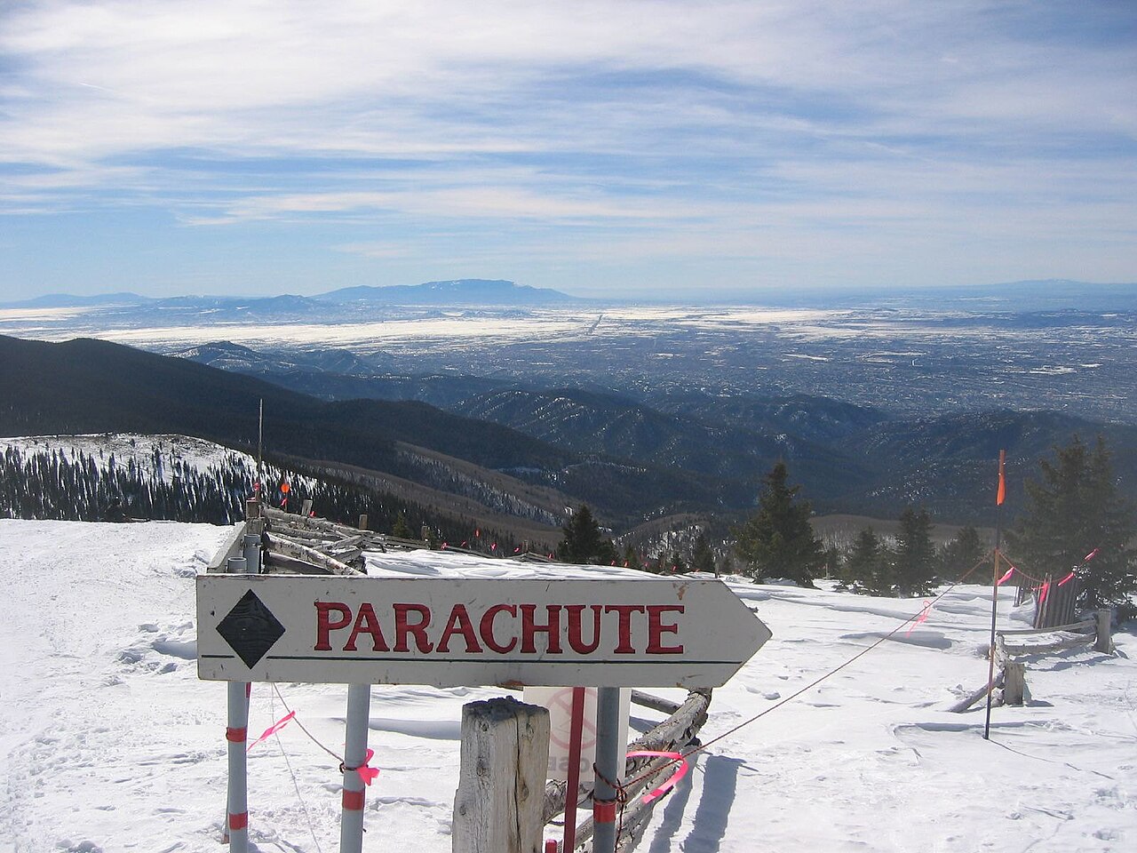 Ski Santa Fe — the top of the mountain — Santa Fe