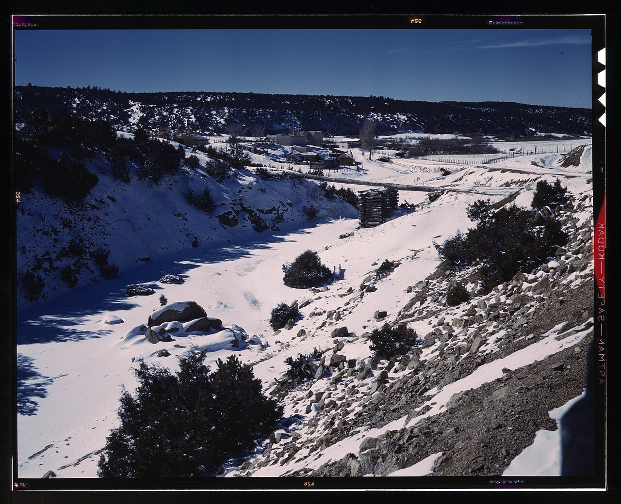 The Sangre de Cristos in winter — Santa Fe