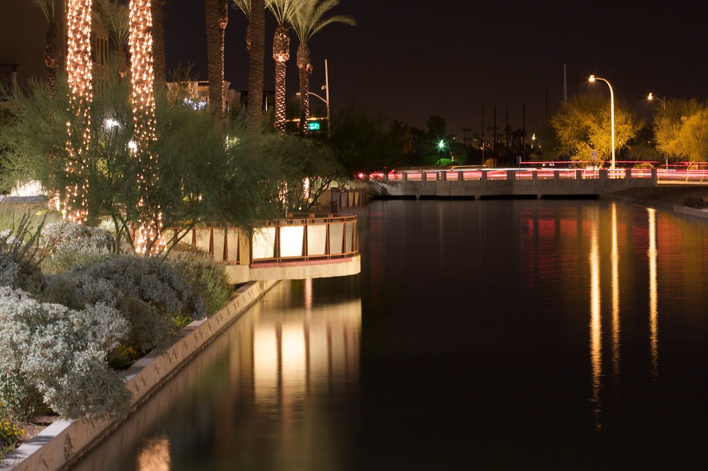 Scottsdale Waterfront at night — Scottsdale